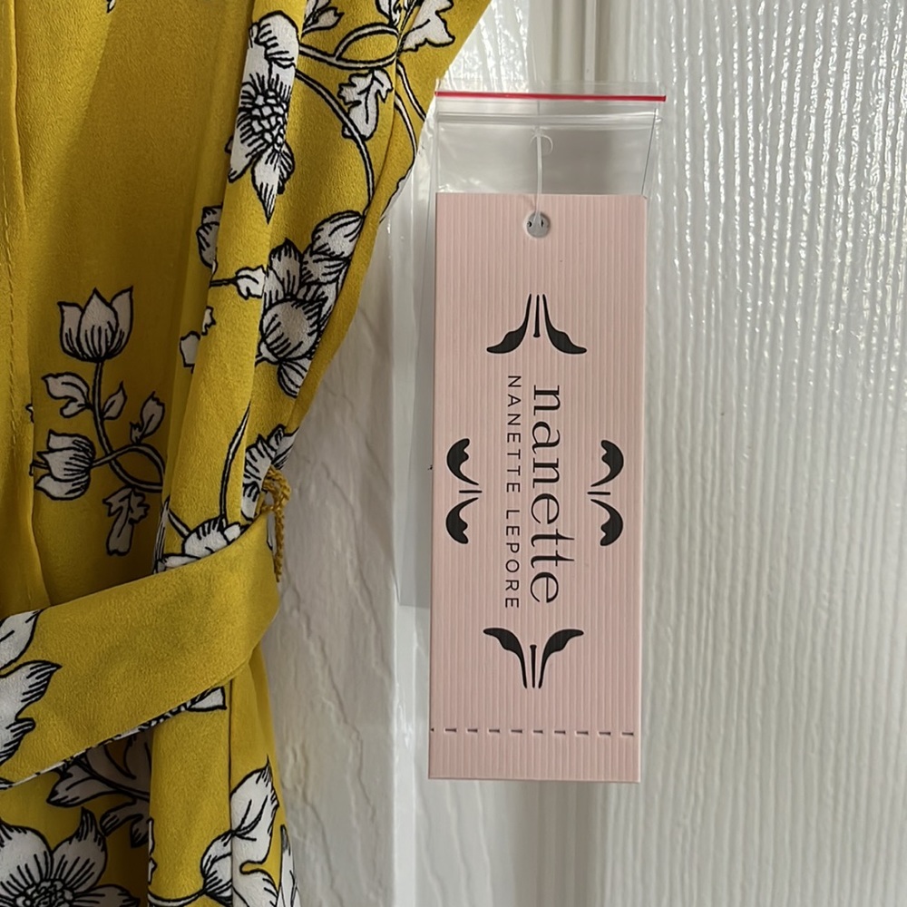 Yellow nanette mid length dress - Picture 3 of 6